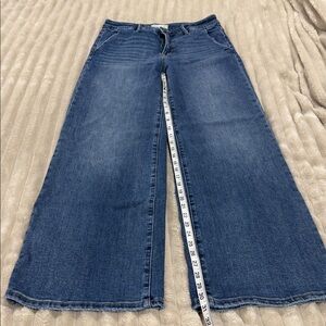 High-Rise Wide-Leg Women's Jeans in Deep Blue Wash